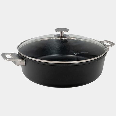 CHD Nonstick Braiser with Glass Lid, 7.2 qt