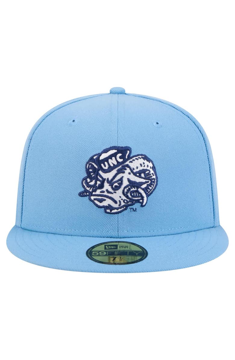 New Era Men's New Era Carolina Blue North Carolina Tar Heels Vault 59FIFTY Fitted Hat, Alternate, color, 