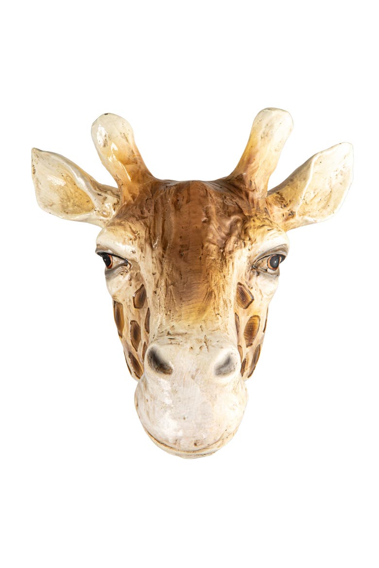 Giraffe Head Wall Vase, Alternate, color, Yellow
