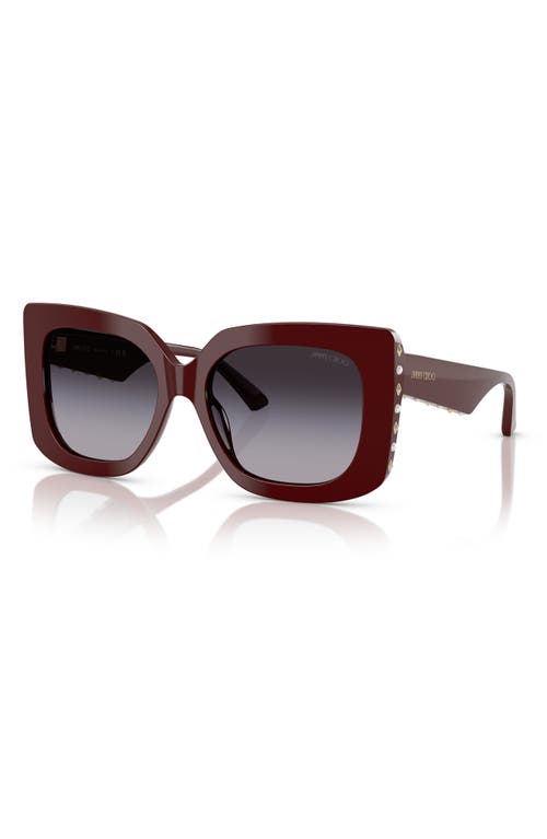 Jimmy Choo 54mm Butterfly Sunglasses In Red