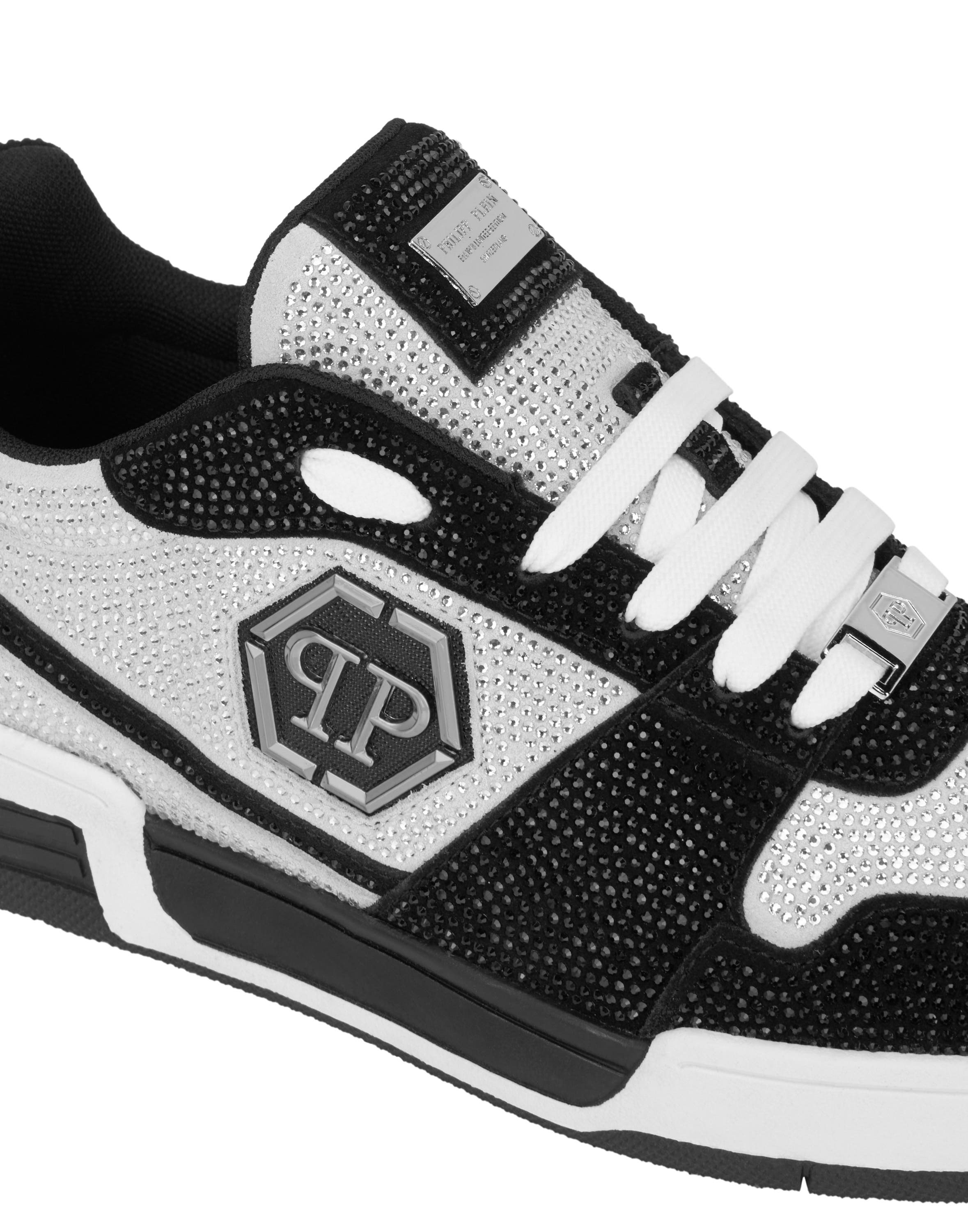 Low-Top Sneakers P-Force 78 Strass Unisex, Alternate, color, white/black