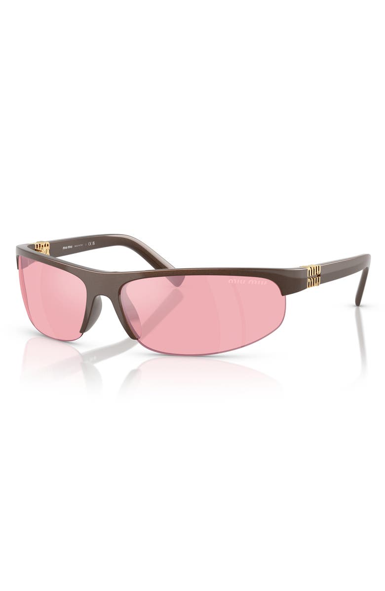 Miu Miu 68mm Gradient Oversize Oval Sunglasses, Alternate, color, 