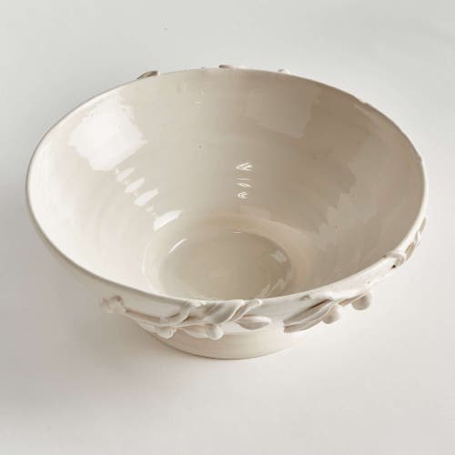 Napa Home & Garden Olivella Footed Bowl In White