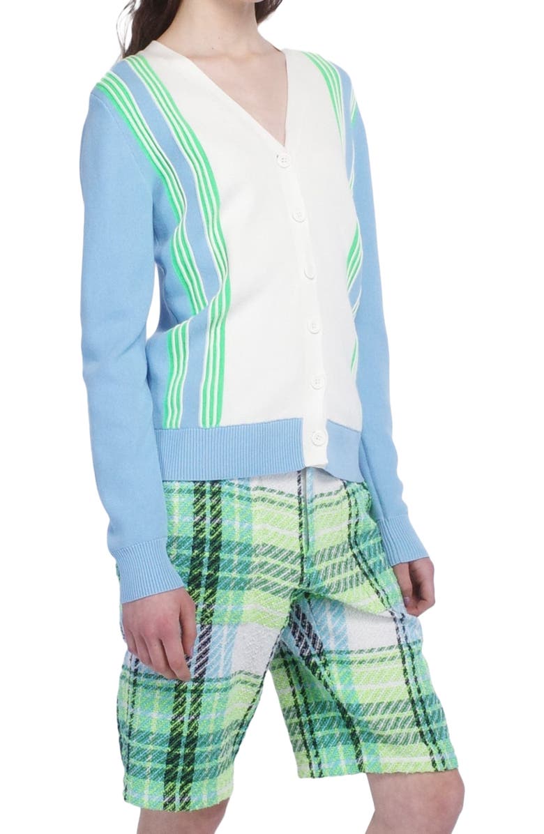 Anna Sui Amalfi Knits Cardigan, Alternate, color, Baby Blue Multi