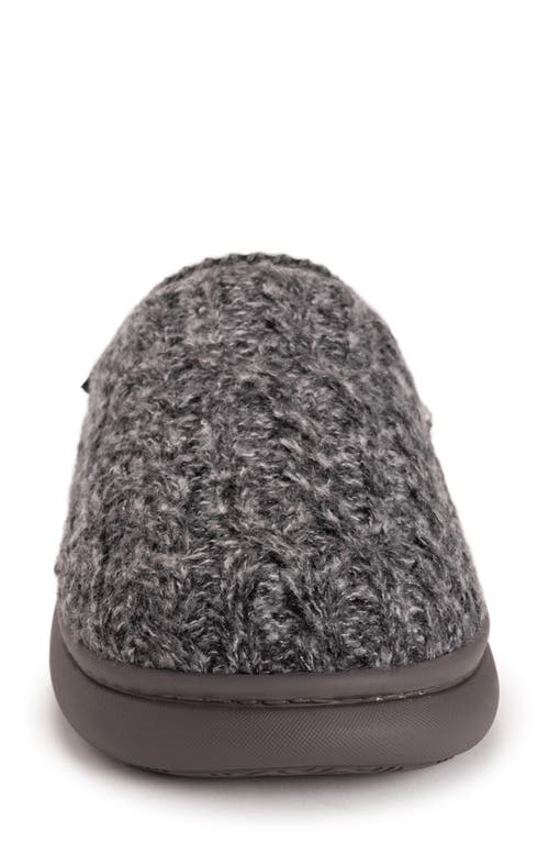 Muk Luks Bindi Faux Shearling Lined Clog In Gray