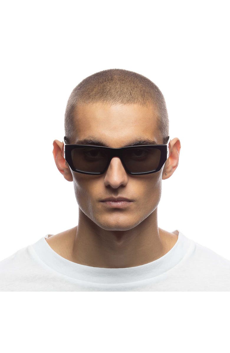 Le Specs Measures 55mm Rectangular Sunglasses, Alternate, color,