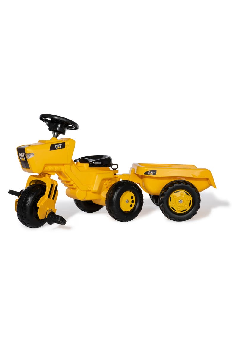 CAT 3 Wheel Trac w/Trailer, Main, color, Yellow/Black