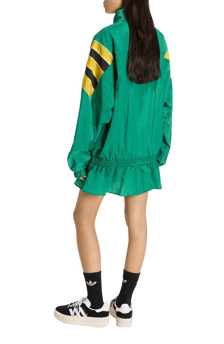 adidas Originals Santiago Peplum Track Jacket, Alternate, color, Bold Green