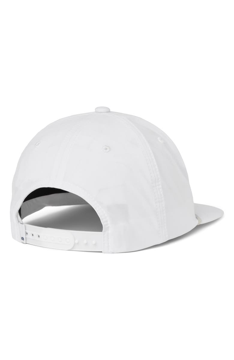 TravisMathew Gate Crasher Snapback Baseball Cap, Alternate, color, White