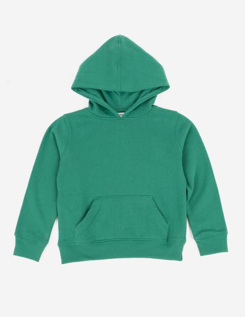 Kids Pullover Hoodie, Cotton Blend, Kangaroo Pocket, Solid Colors