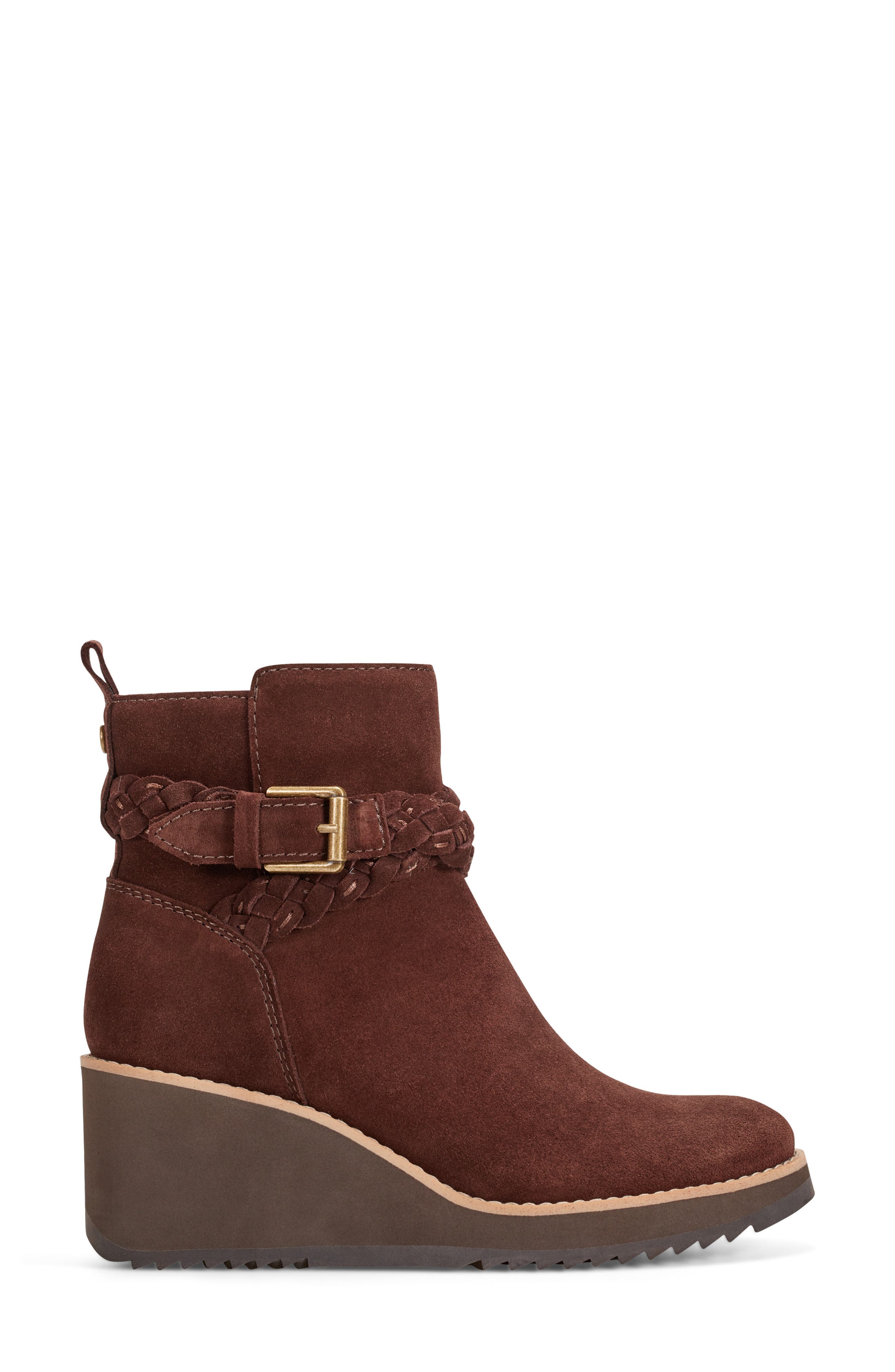 Chace Wedge Bootie, Alternate, color, BROWN