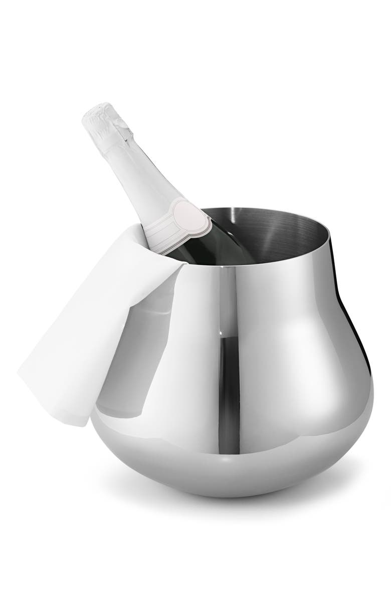 Georg Jensen Sky Champagne Cooler, Alternate, color, Stainless Steel