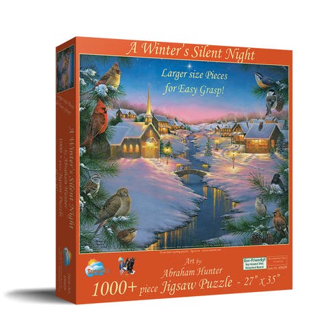 A Winter's Silent NIght 1000 piece Jigsaw Puzzle for Adults Large Pieces