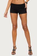 EDIKTED Ariadna Studded Micro Shorts