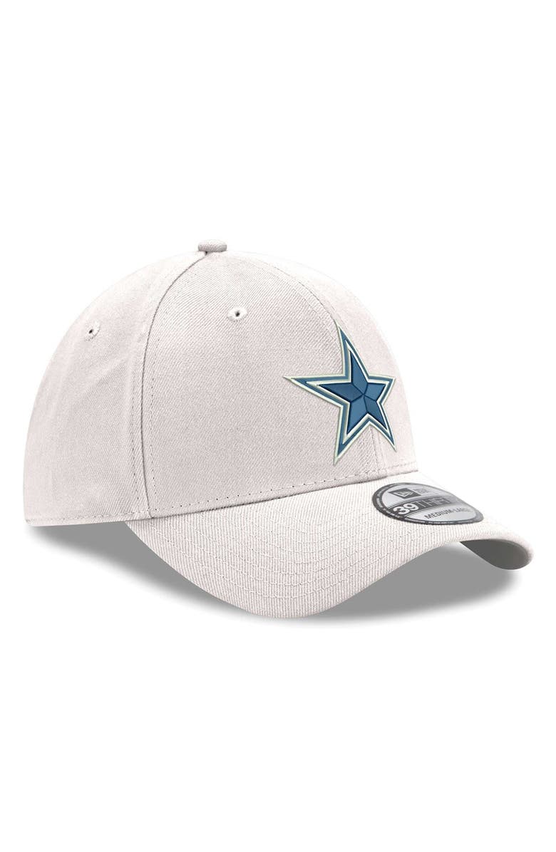 New Era Men's New Era White Dallas Cowboys Logo 39THIRTY Flex Hat, Alternate, color, White