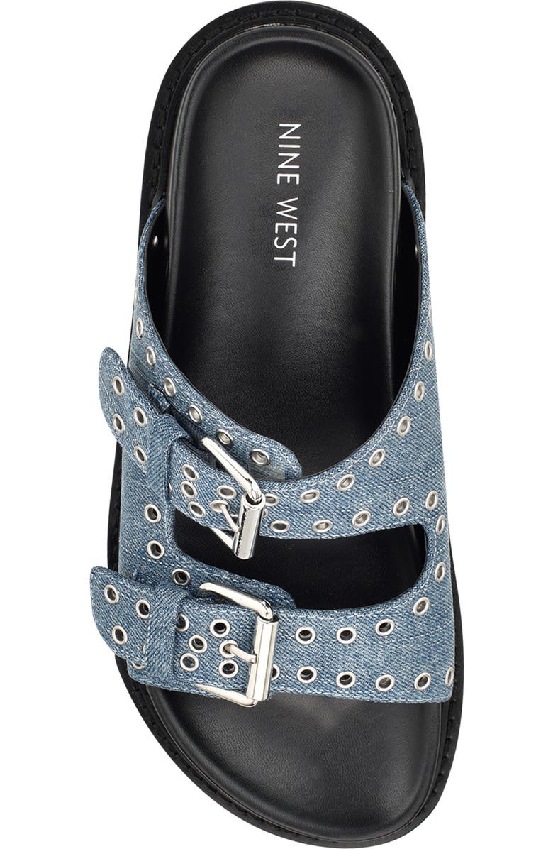 Nine West Eleny Platform Slide Sandal, Alternate, color,