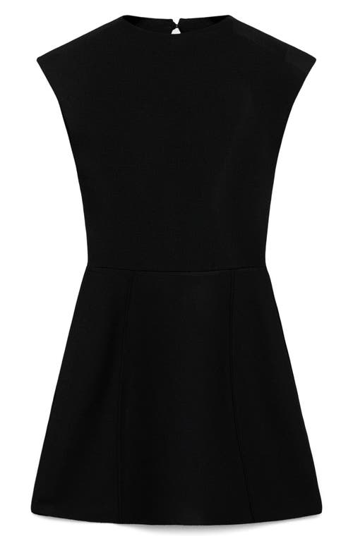 Mango Women's Short Flared Knitted Dress In Black
