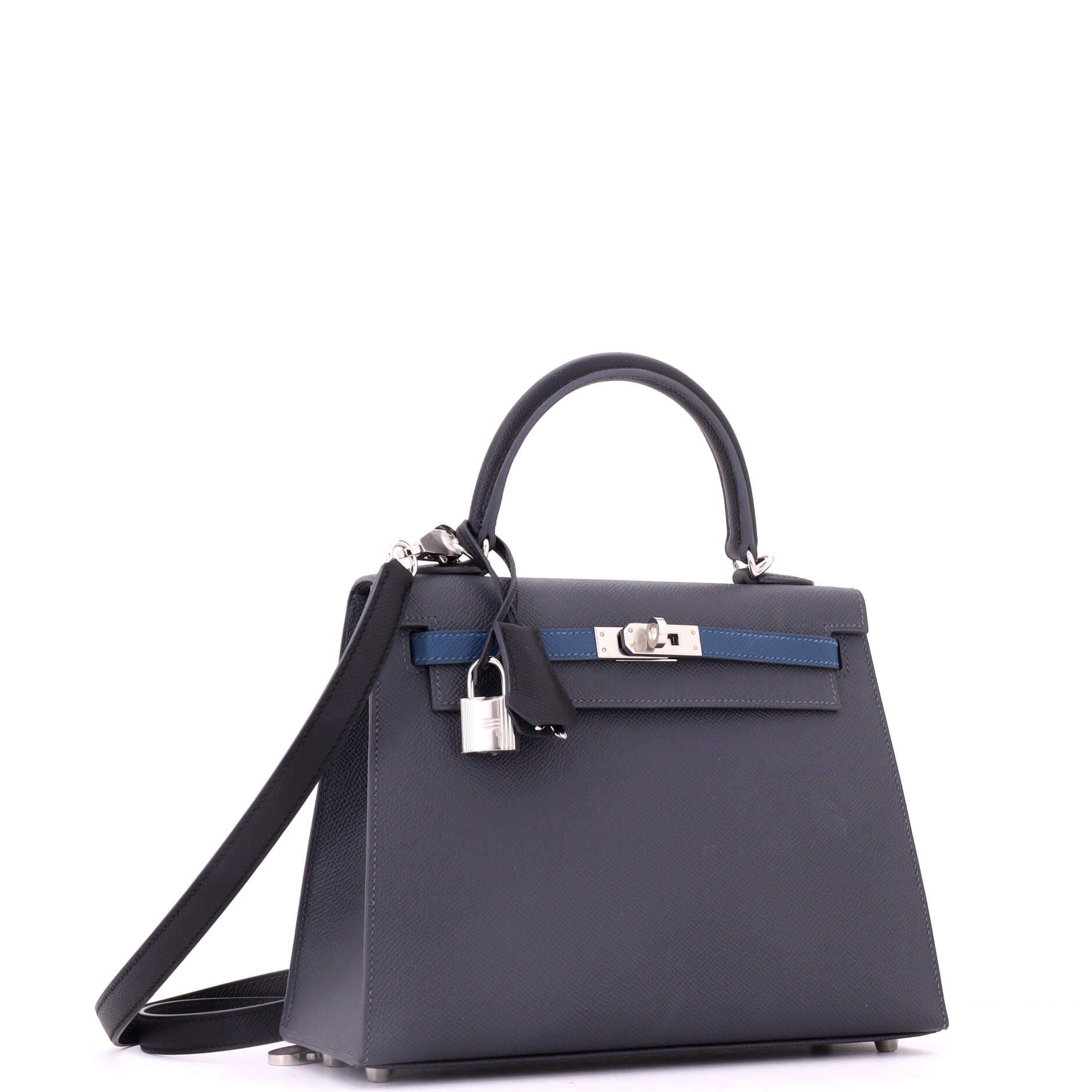 Kelly Handbag Bicolor Epsom With Palladium Hardware 25, Alternate, color, Grey