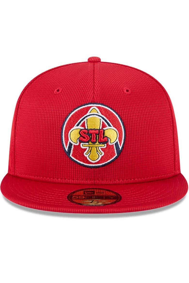 Men's New Era Red St. Louis Cardinals City Connect Batting Practice 59FIFTY Fitted Hat, Alternate, color, Red
