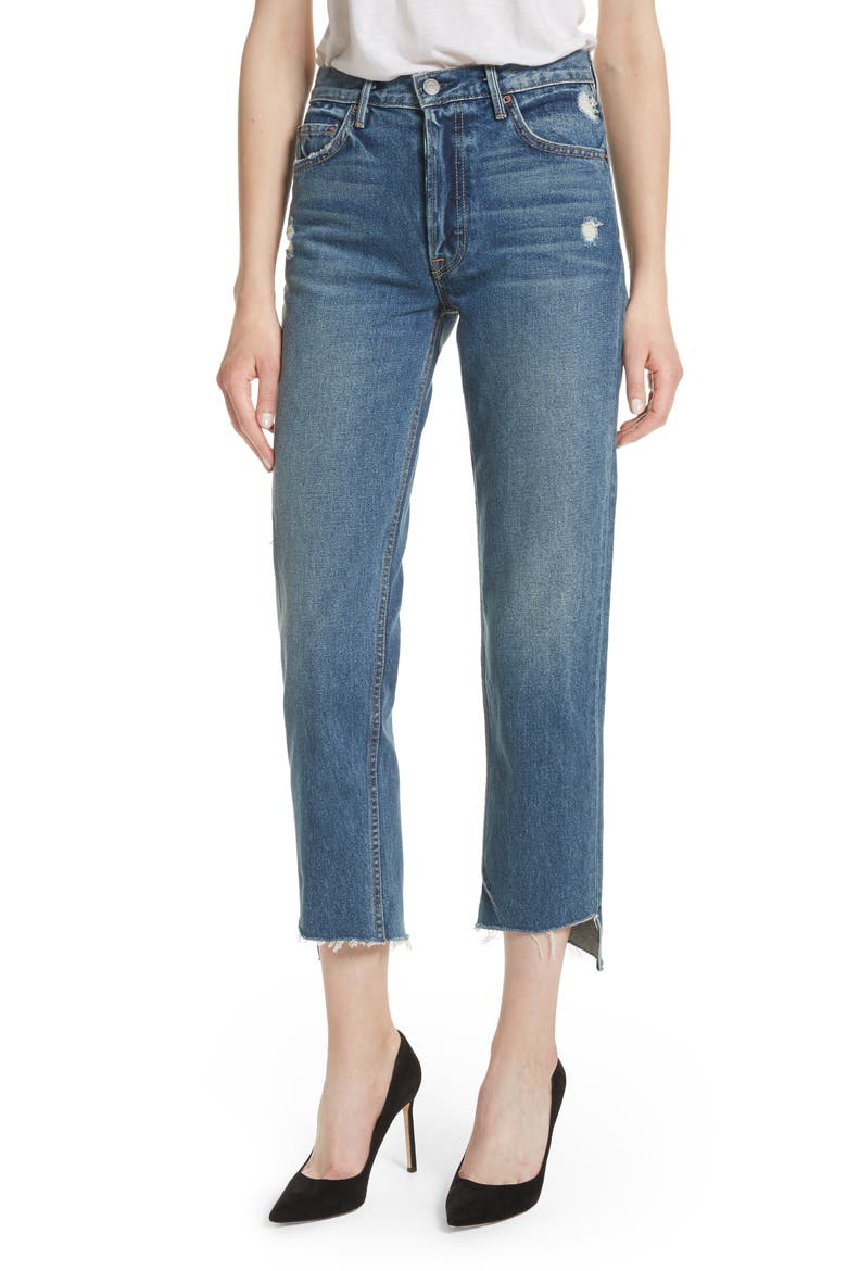 Helena Rigid High Waist Straight Jeans, Main, color, CLOSE TO YOU