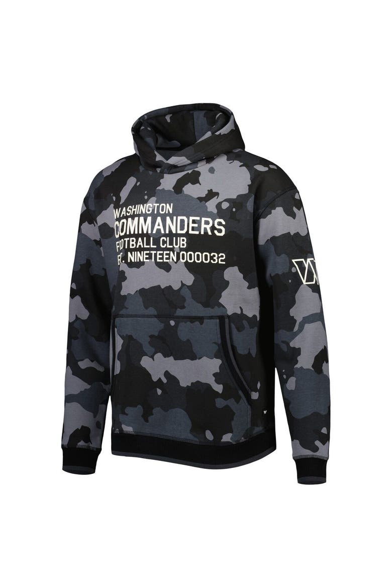 Men's The Wild Collective Black Washington Commanders Camo Pullover Hoodie, Alternate, color, Black