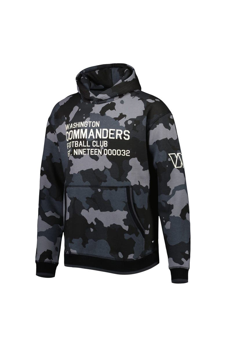 THE WILD COLLECTIVE Men's The Wild Collective Black Washington Commanders Camo Pullover Hoodie, Alternate, color, Black