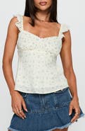 Princess Polly Madaleine Ruffle Strap Top