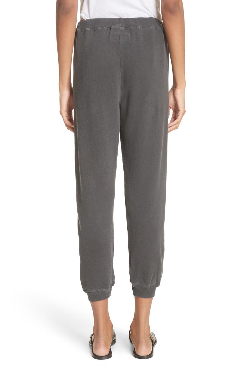 The Cropped Jogger Pants, Alternate, color, WASHED BLACK