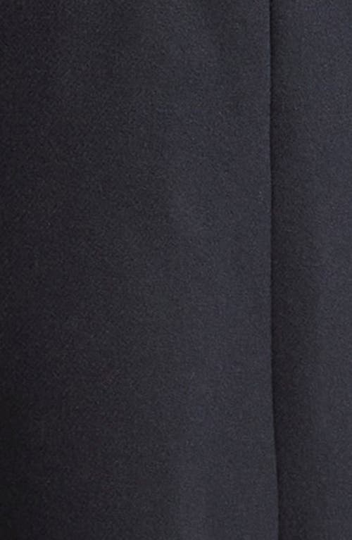 Versace Felted Studded Longline Coat In Black