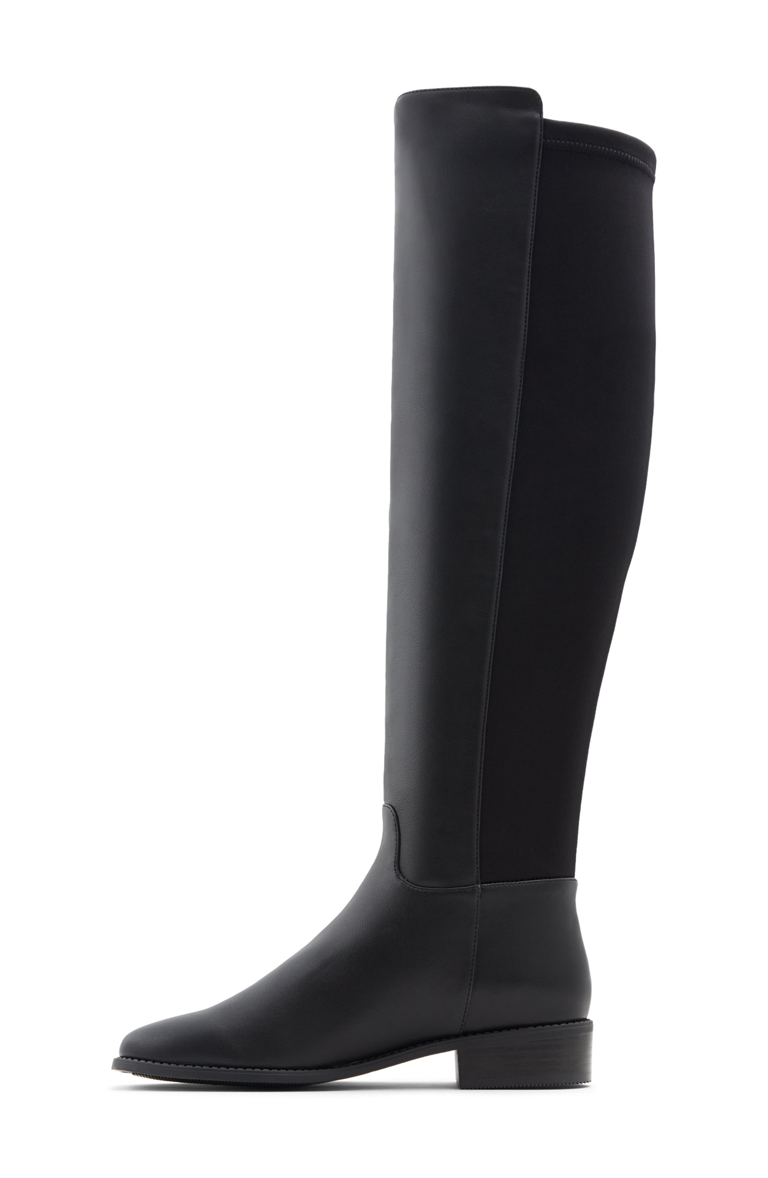 ALDO Aahliyah Knee High Boot, Alternate, color, Black