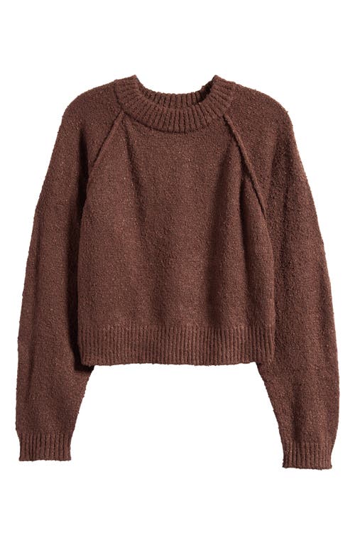 PACSUN PACSUN SNUG RAGLAN SLEEVE CROP SWEATER 