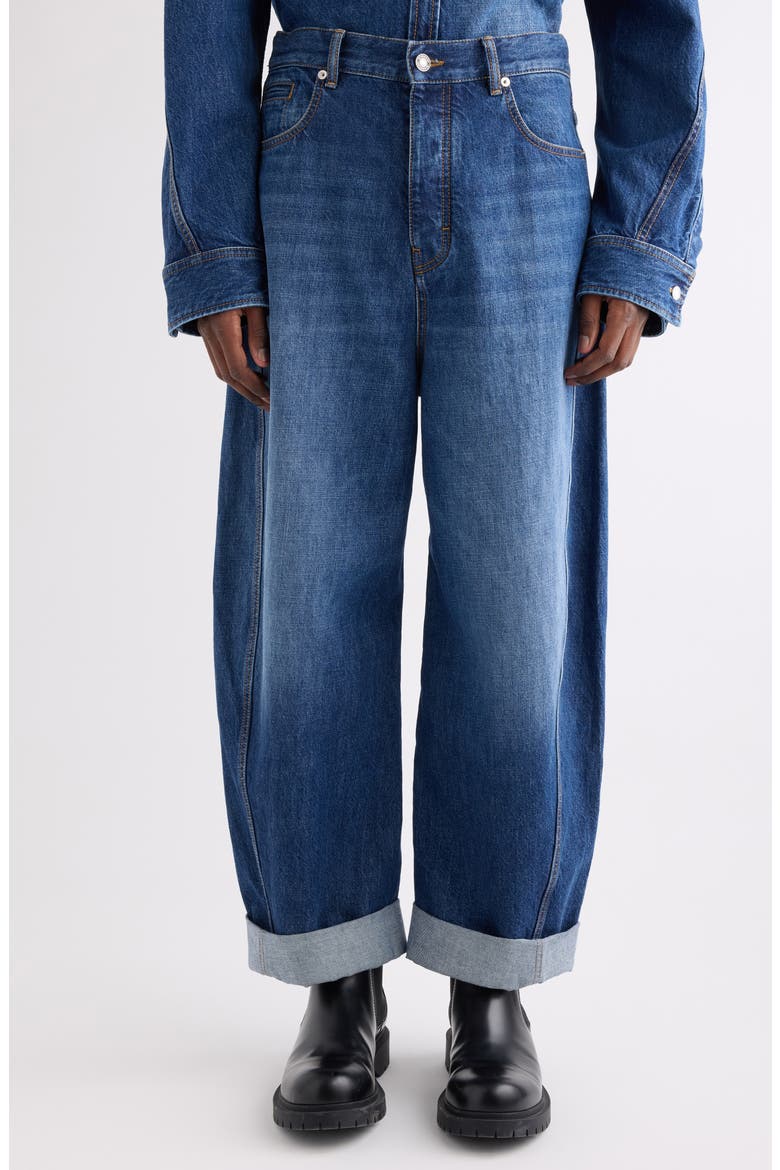 Twisted Seam Jeans, Alternate, color, DARK BLUE