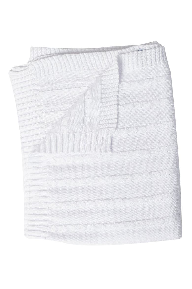 Cable Knit Blanket - Baby, Alternate, color, Pink