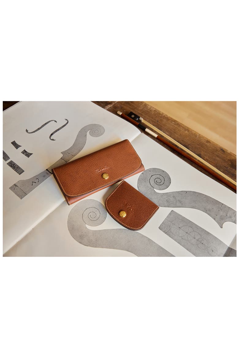 Épure Continental Leather Wallet, Alternate, color, BROWN