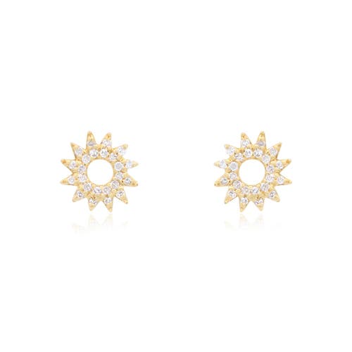 The Lovery Fine Jewelry Diamond Sun Stud Earrings In Gold