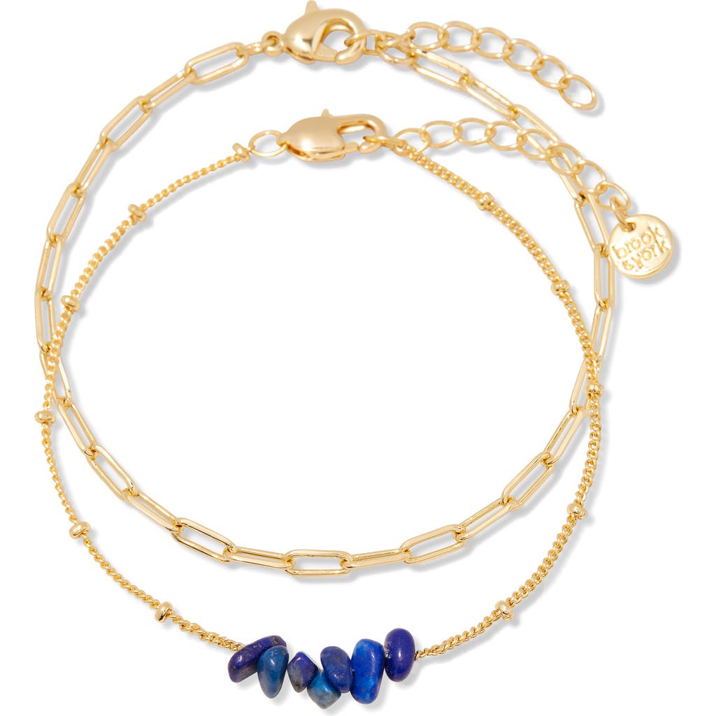 Brook & York Alex Birthstone Bracelet In Gold September