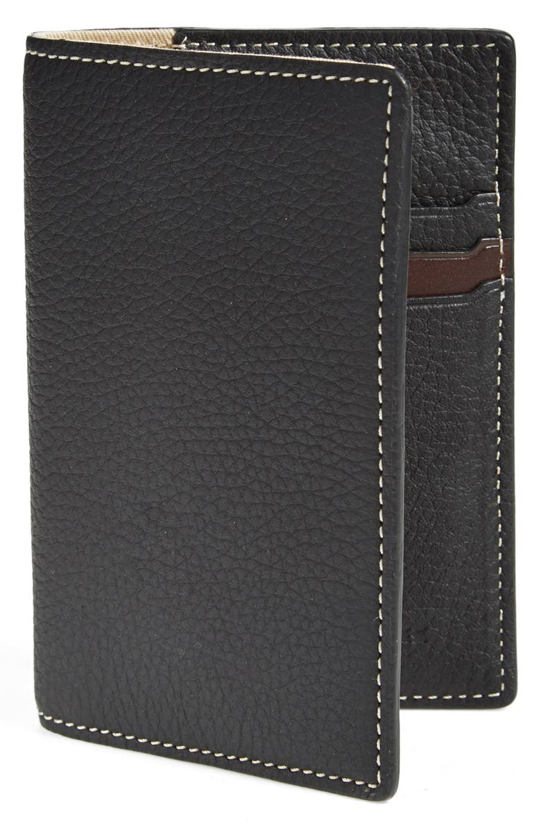 Trask 'Jackson' Bison Leather Passport Holder, Main, color, 