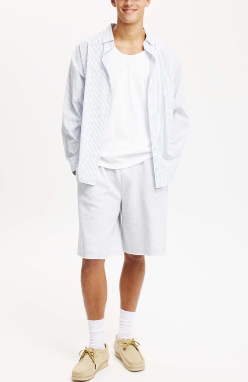 Shop Cotton On Super Baggy Fleece Short In Grey Marle