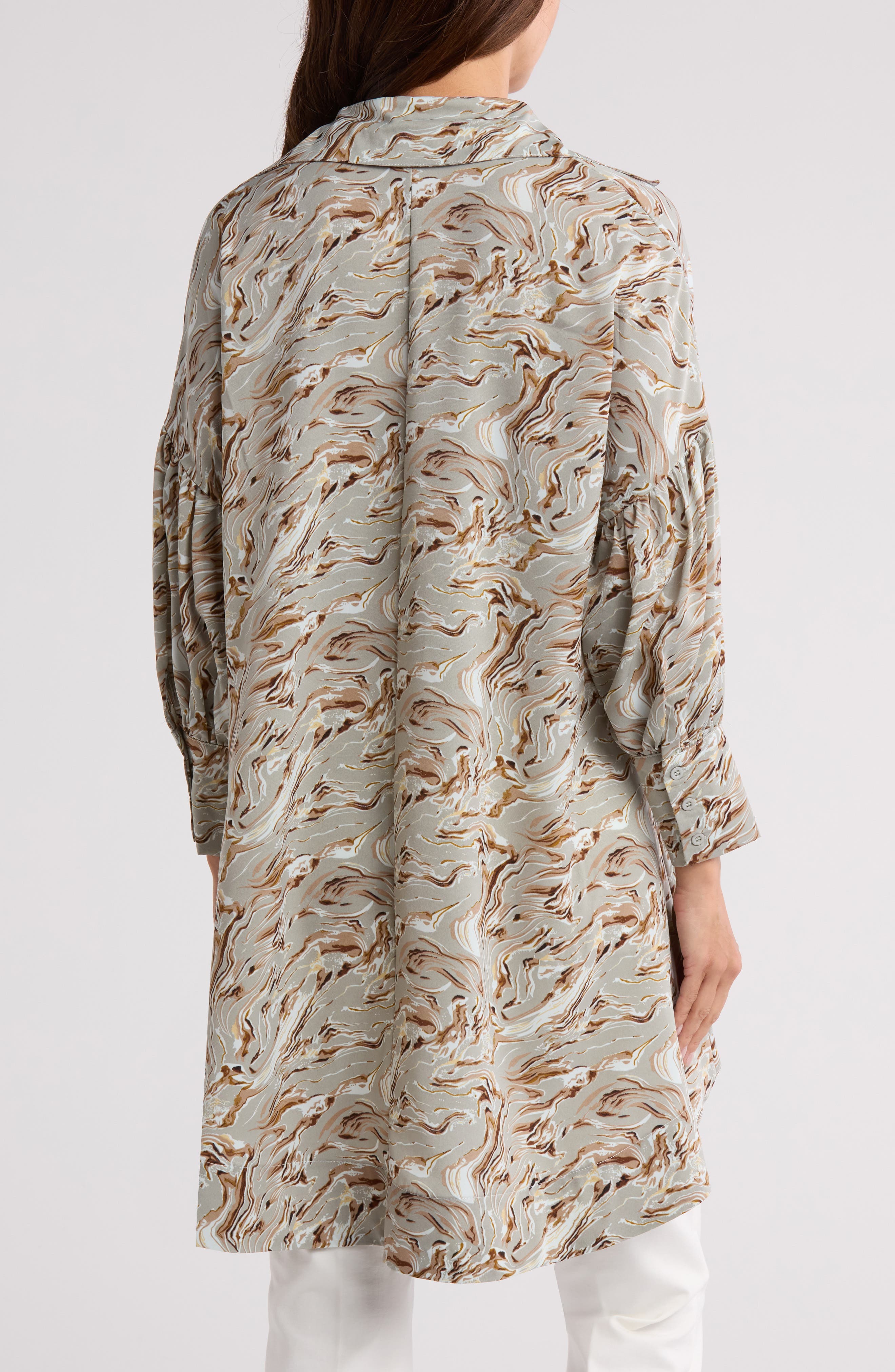 Oversize Long Sleeve High-Low Top - image 2