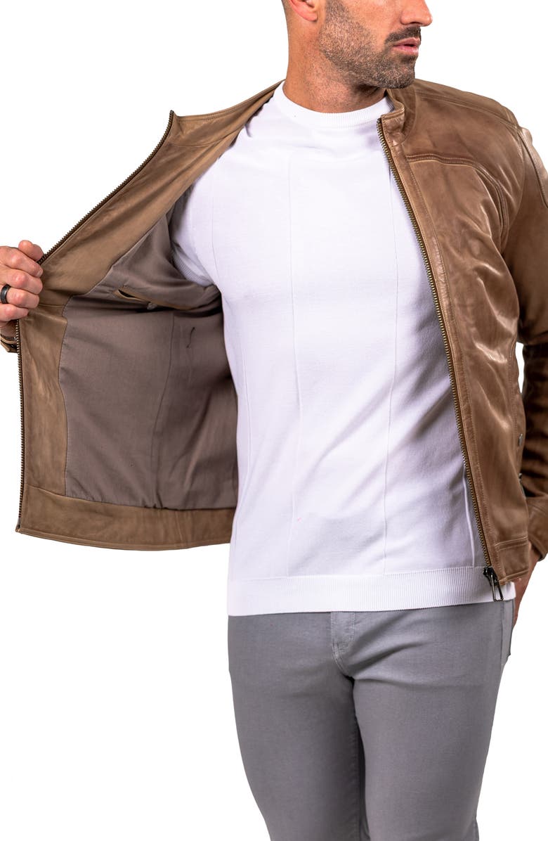 Maceoo Leather Jacket, Alternate, color, 