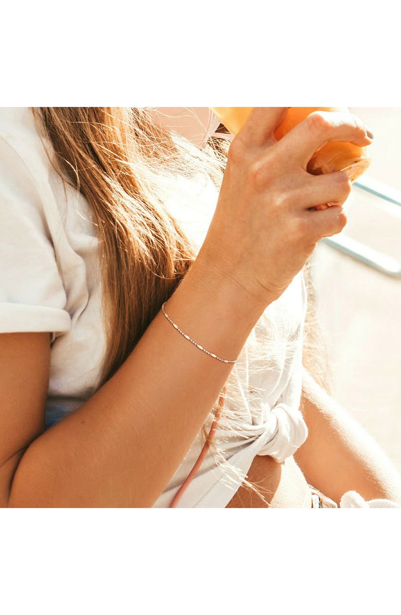 DELMAR Enamel Station Ball Chain Link Bracelet, Alternate, color, 