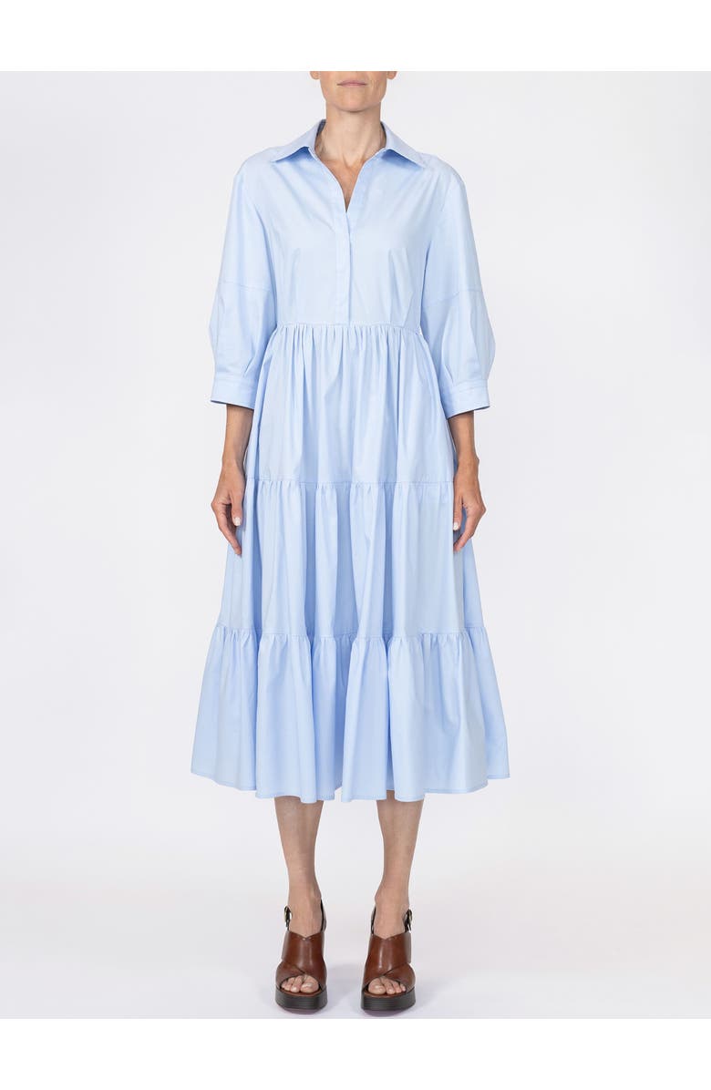 Callas Milano Marseille Tiered dress, Alternate, color, Pale Blue