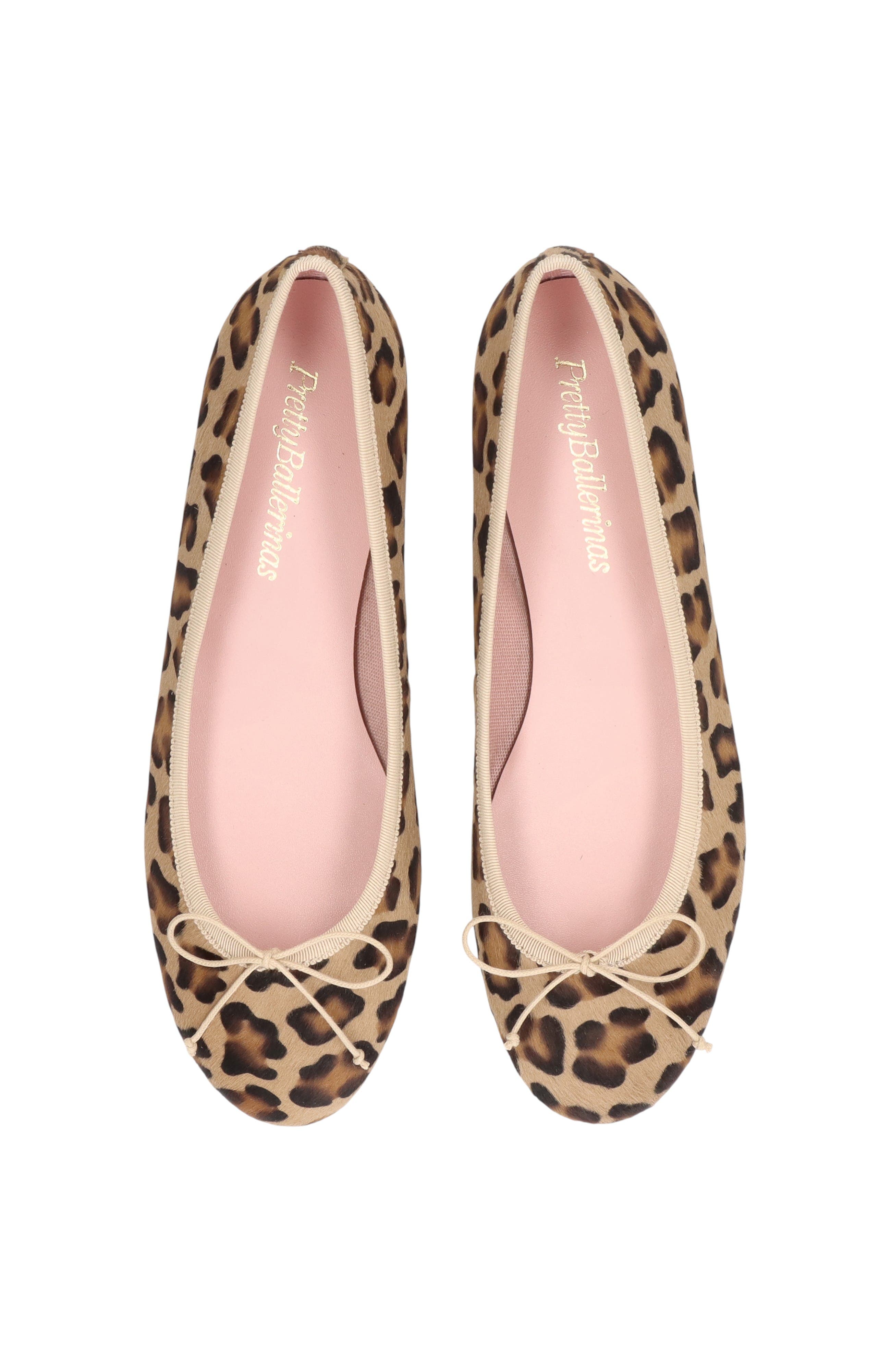 Round Toe Leopard Ballet Flat, Alternate, color, Beige