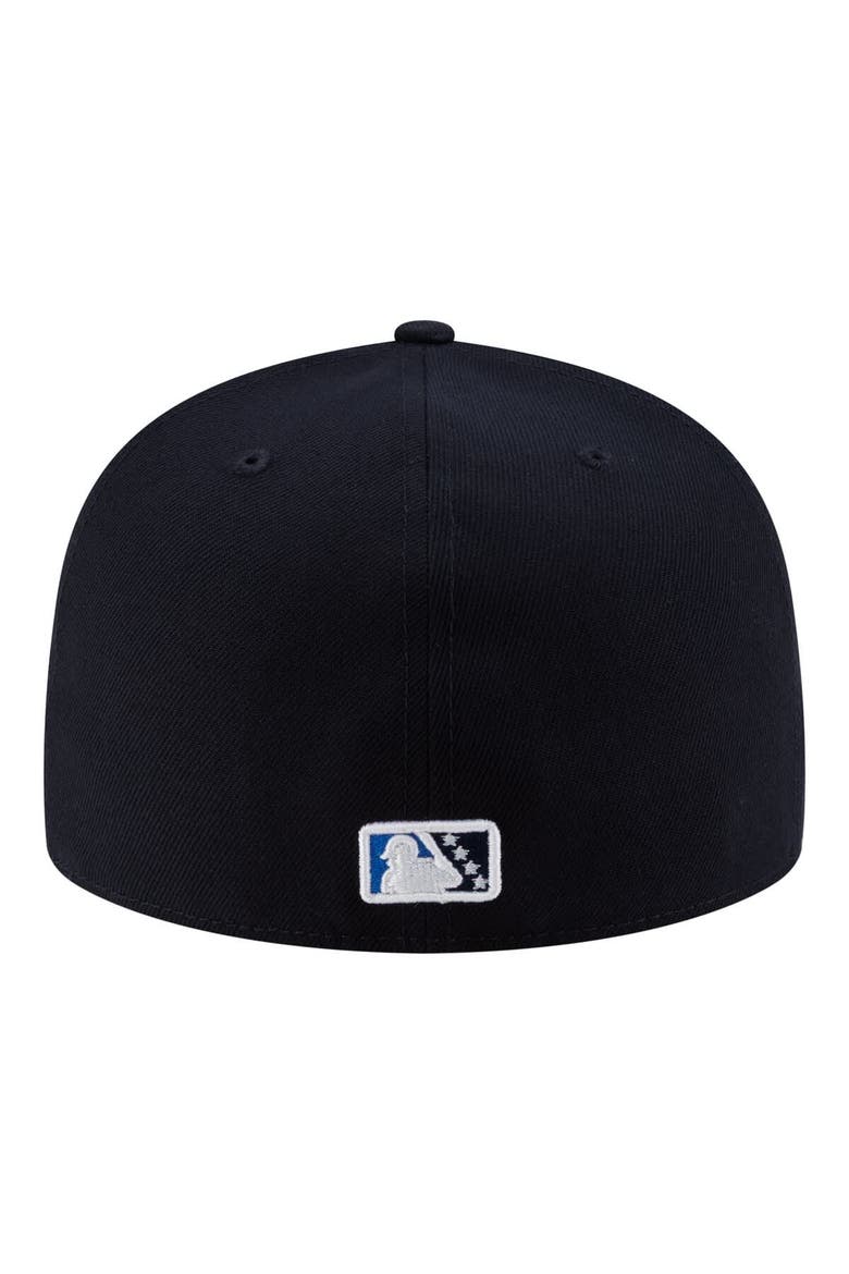 Men's New Era  Navy Salem Ridge Yaks Authentic Collection 59FIFTY Fitted Hat, Alternate, color, Navy