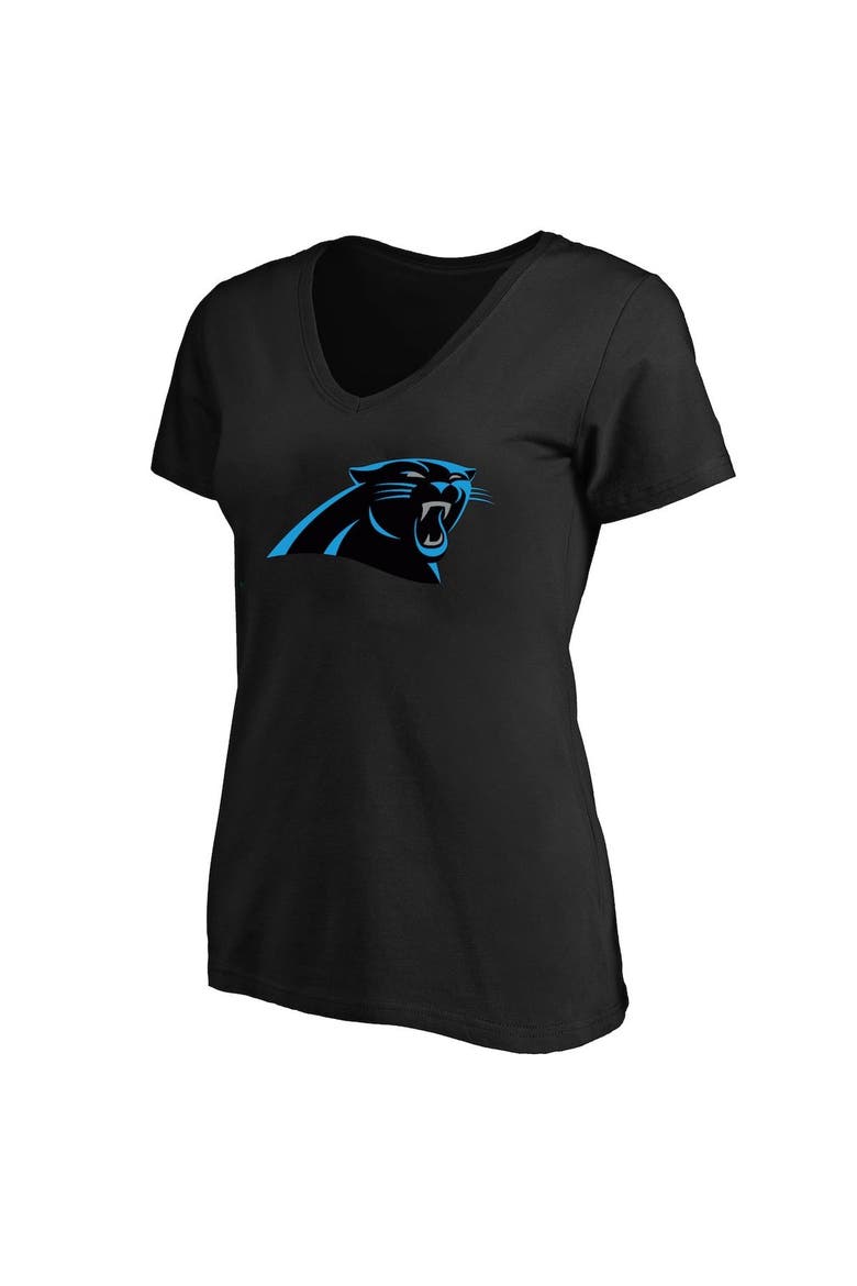 Women's Bryce Young Black Carolina Panthers Plus Size Fair Catch Name & Number V-Neck T-Shirt, Alternate, color, Black