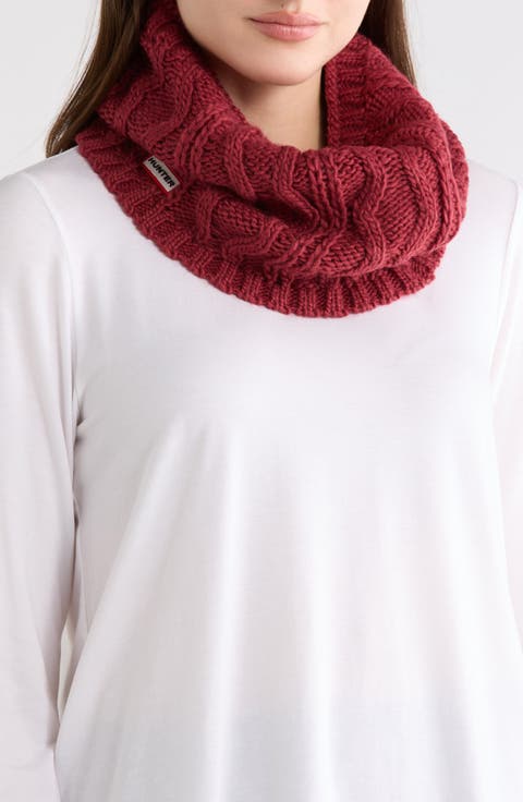 Cable Knit Fleece Lined Neck Warmer