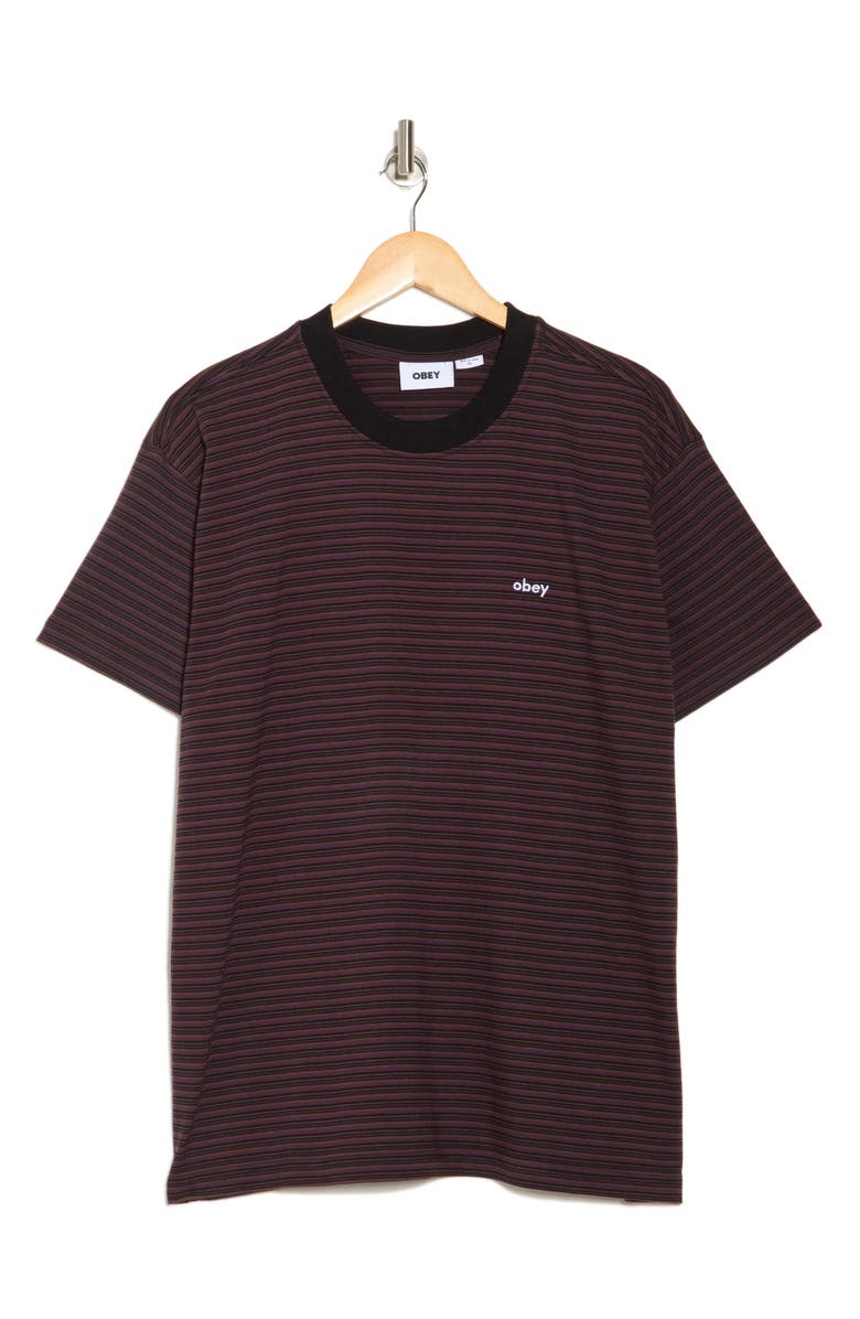 Obey Relocated Stripe Cotton T-Shirt, Alternate, color,