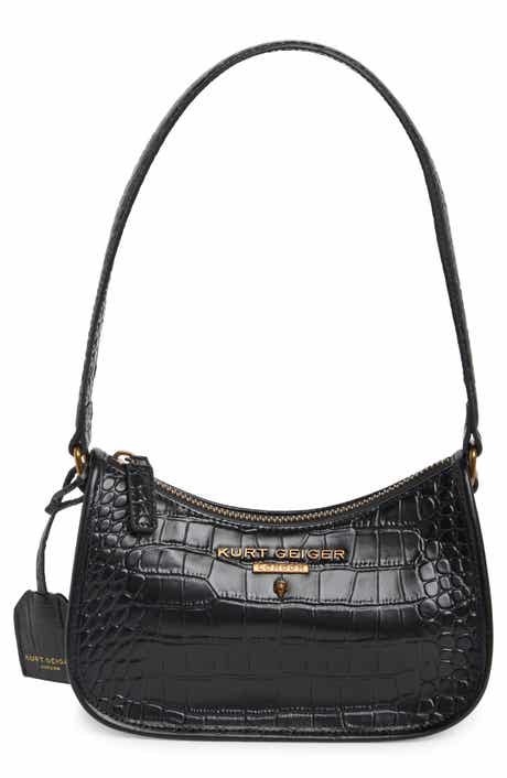 Highgate Small Croc-Embossed Leather Hobo