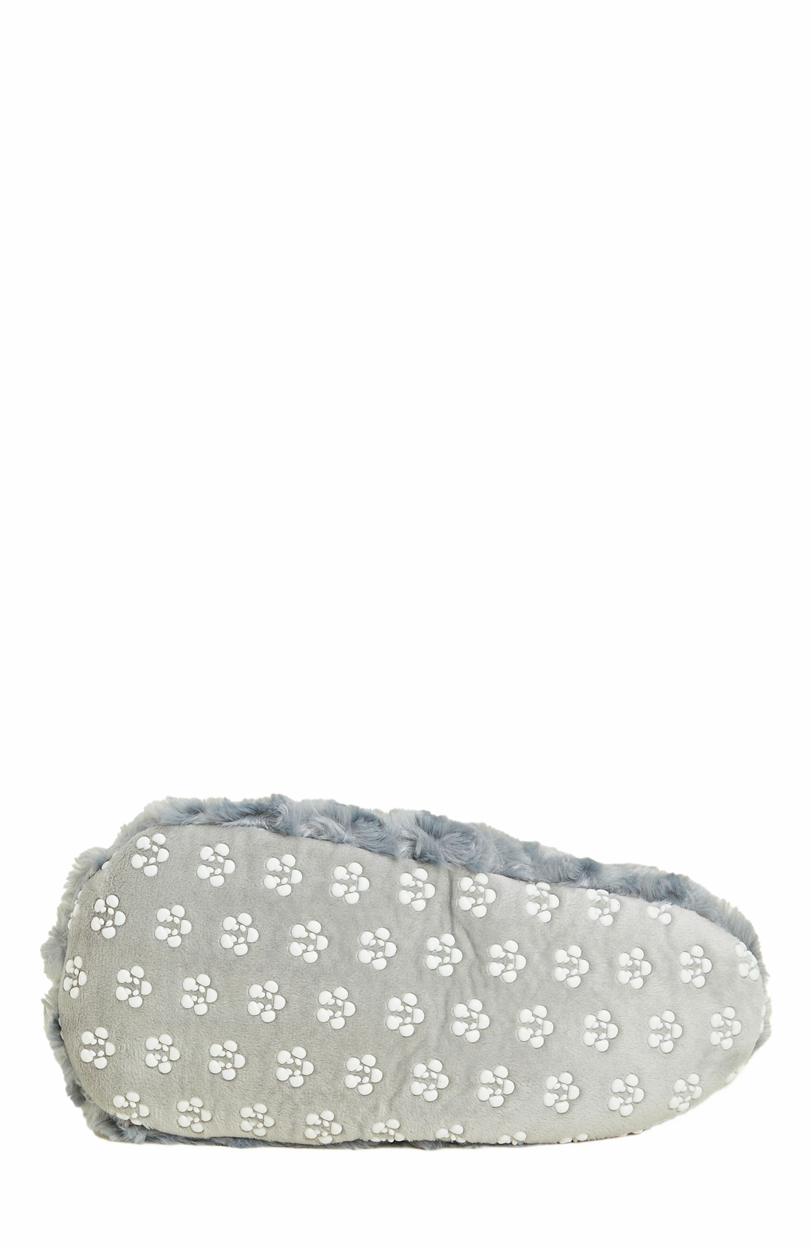 Warmies Curly Plush Slippers, Alternate, color, Gray