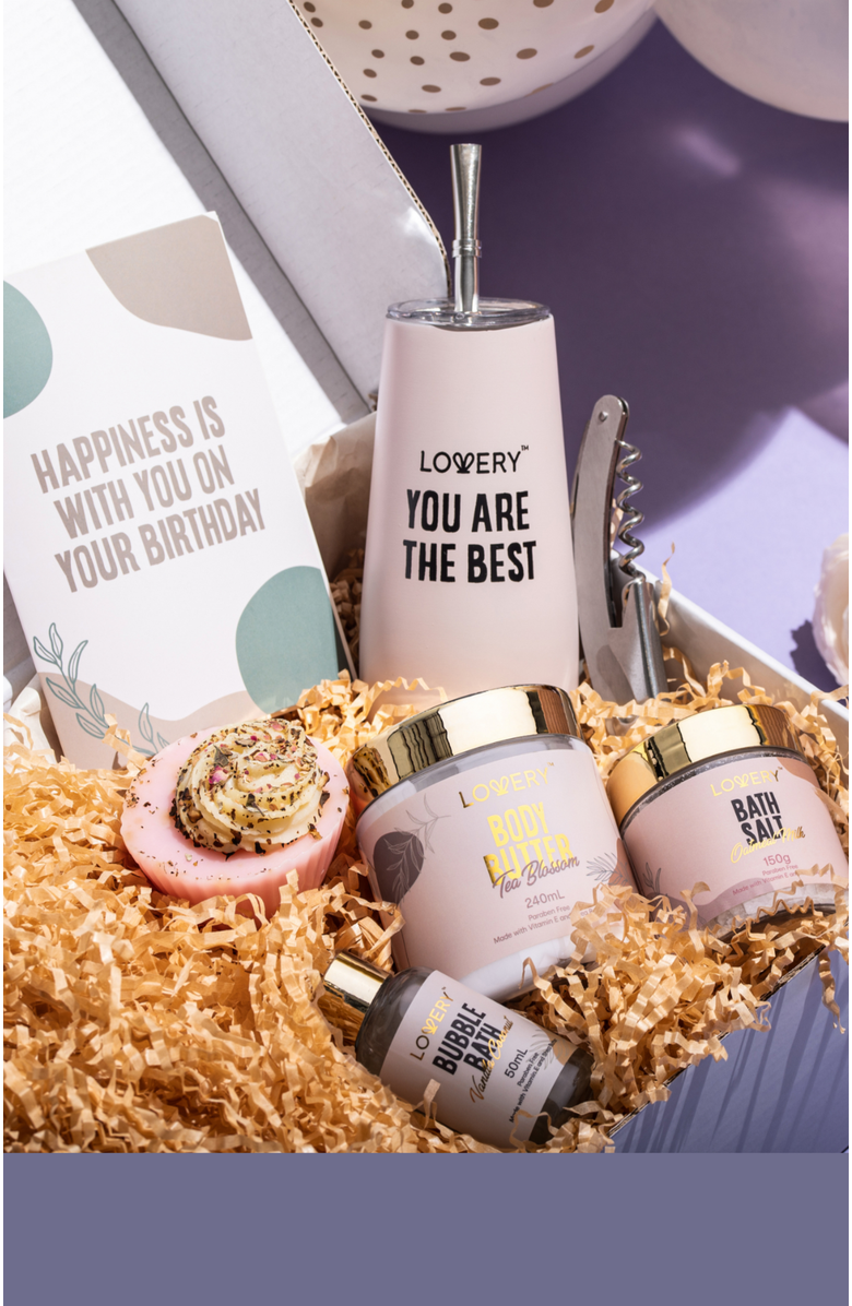 Lovery Wine Tumbler Birthday Gifts Set, Alternate, color, Pink, Green, Gold